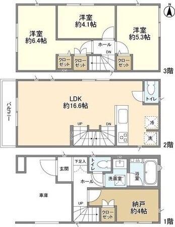 Ｋｏｌｅｔ南与野＃１１の物件間取画像